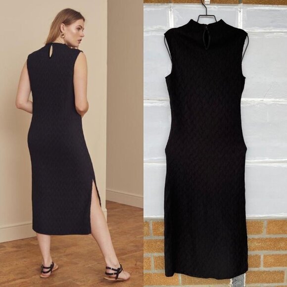 long tall sally Plisse Midi Dress size 4 - Picture 4 of 16